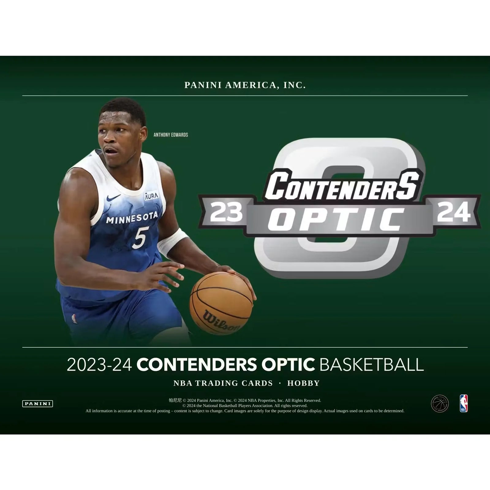 2023-24 Panini Contenders Optic Basketball Hobby Box (Ships Sealed Only)