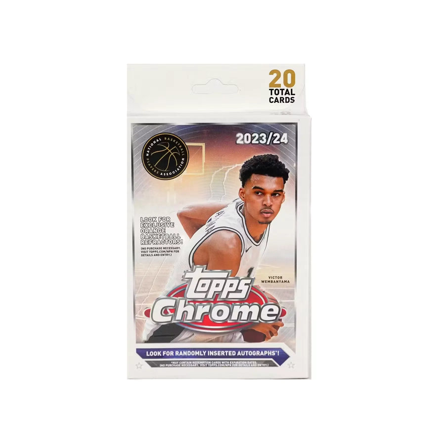 2023-24 Topps Chrome Basketball Hanger Box | Orange Refractors (Ships Sealed Only)