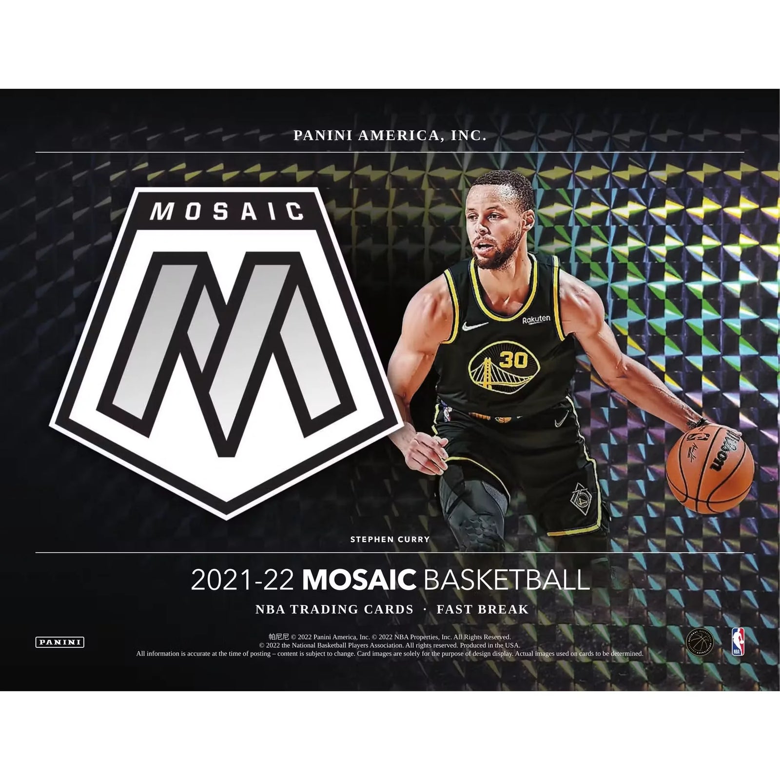 2021-22 Panini Mosaic Basketball Fast Break Box (Ships Sealed Only)