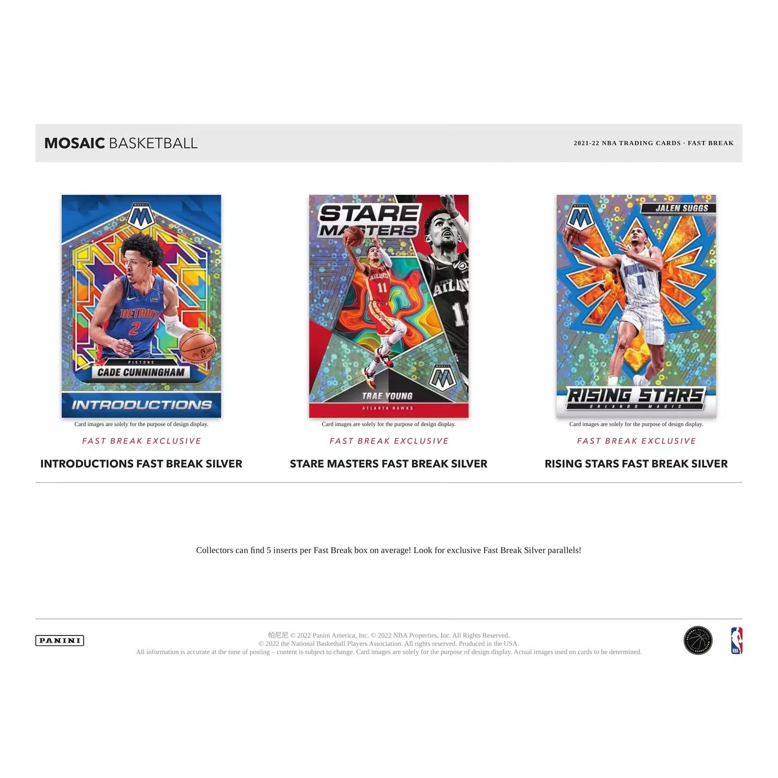 2021-22 Panini Mosaic Basketball Fast Break Box (Ships Sealed Only)