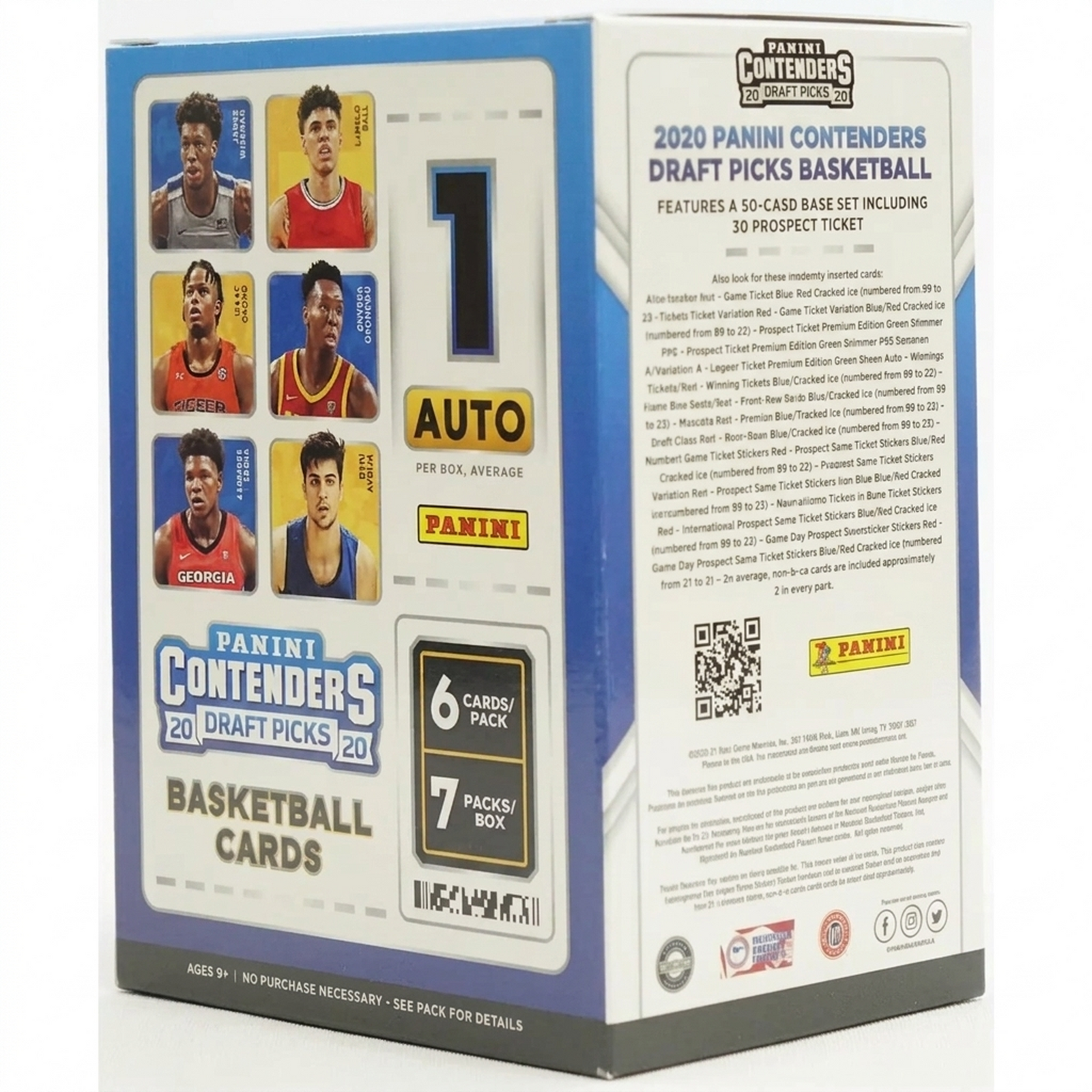 2020-21 Panini Contenders Draft Basketball Blaster Box (Ships Sealed Only) - D