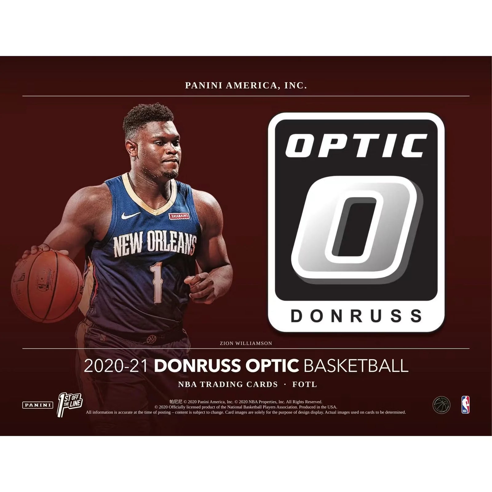2020-21 Panini Donruss Optic Basketball FOTL Hobby Box | First Off The Line (Ships Sealed Only)