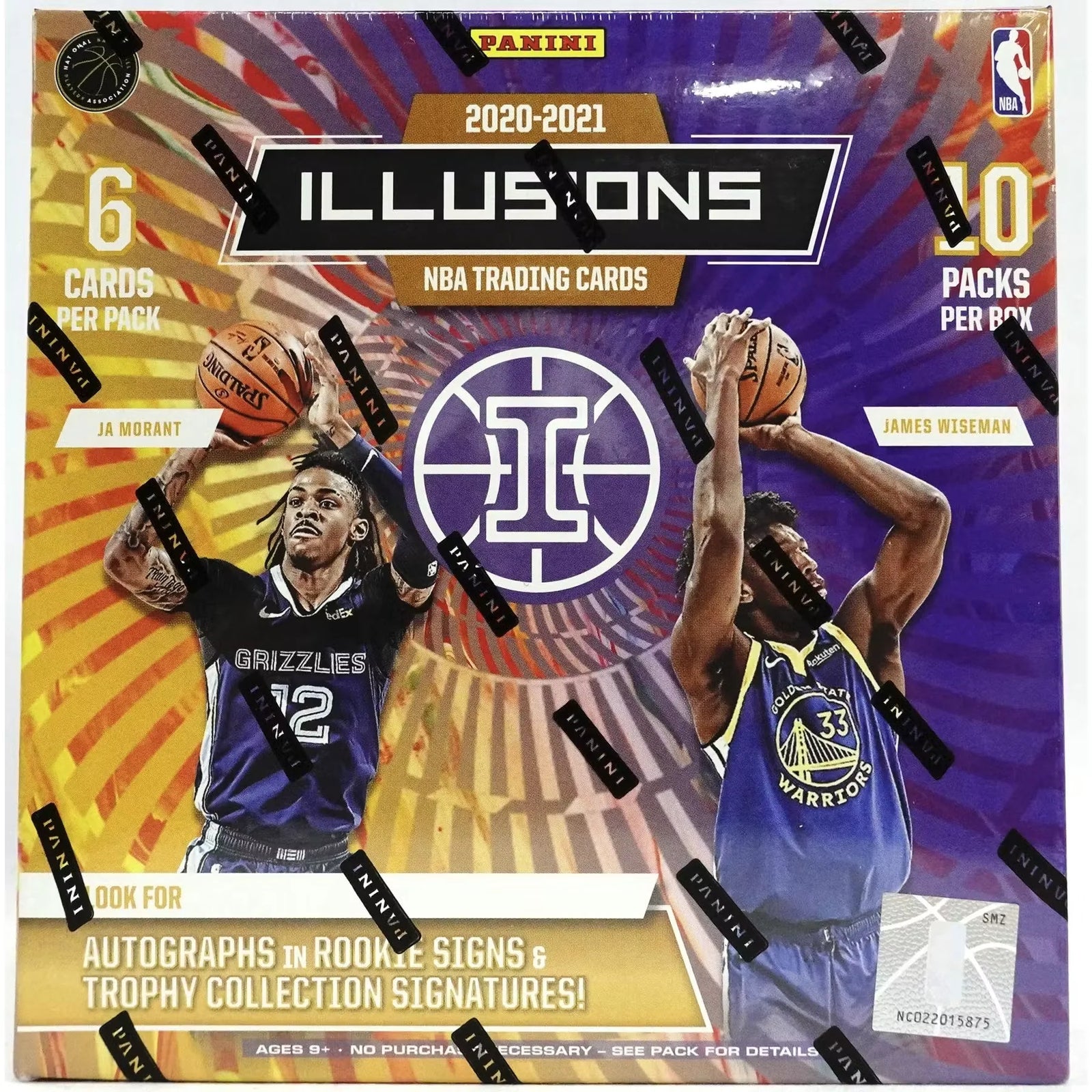 2020-21 Panini Illusions Basketball Mega Box (Sapphire and Yellow Parallels!) (Ships Sealed Only)