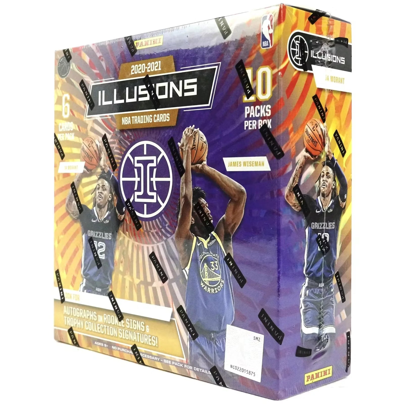 2020-21 Panini Illusions Basketball Mega Box (Sapphire and Yellow Parallels!) (Ships Sealed Only)