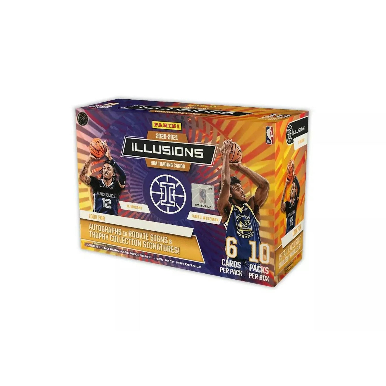 2020-21 Panini Illusions Basketball Mega Box (Sapphire and Yellow Parallels!) (Target) (Ships Sealed Only)