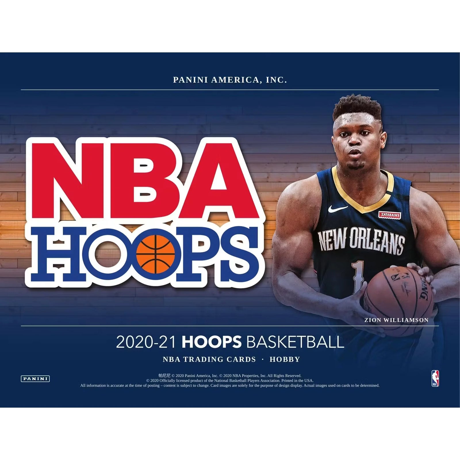 2020-21 Panini NBA Hoops Basketball Hobby Box (Ships Sealed Only) - D2