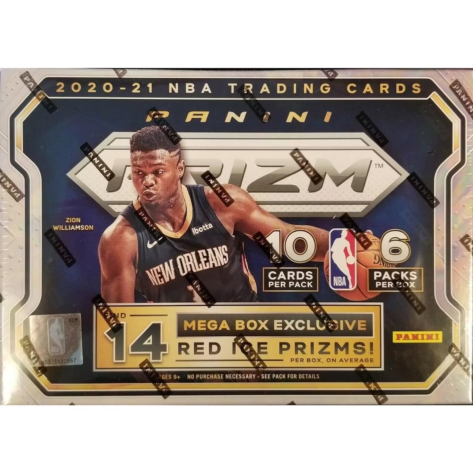 2020-21 Panini Prizm Basketball 60-Card Mega Box (Red Ice Prizms!) (Ships Sealed Only)