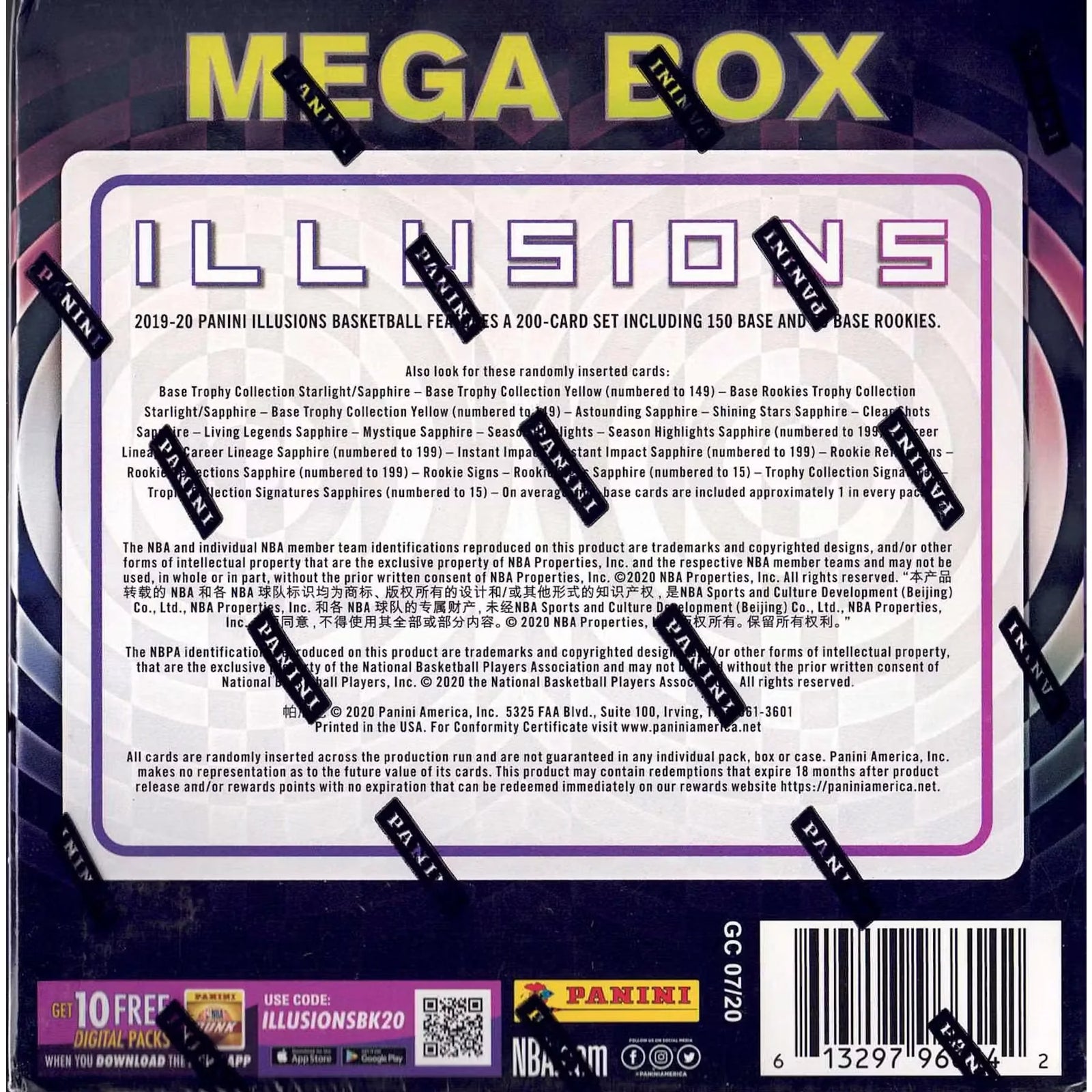 2019-20 Panini Illusions Basketball Mega Box | Retail Exclusive (Ships Sealed Only)