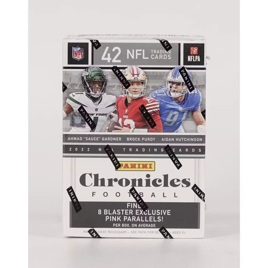 2022 Panini Chronicles Football Blaster Box (Pink Parallels!) (Ships Sealed Only) - D