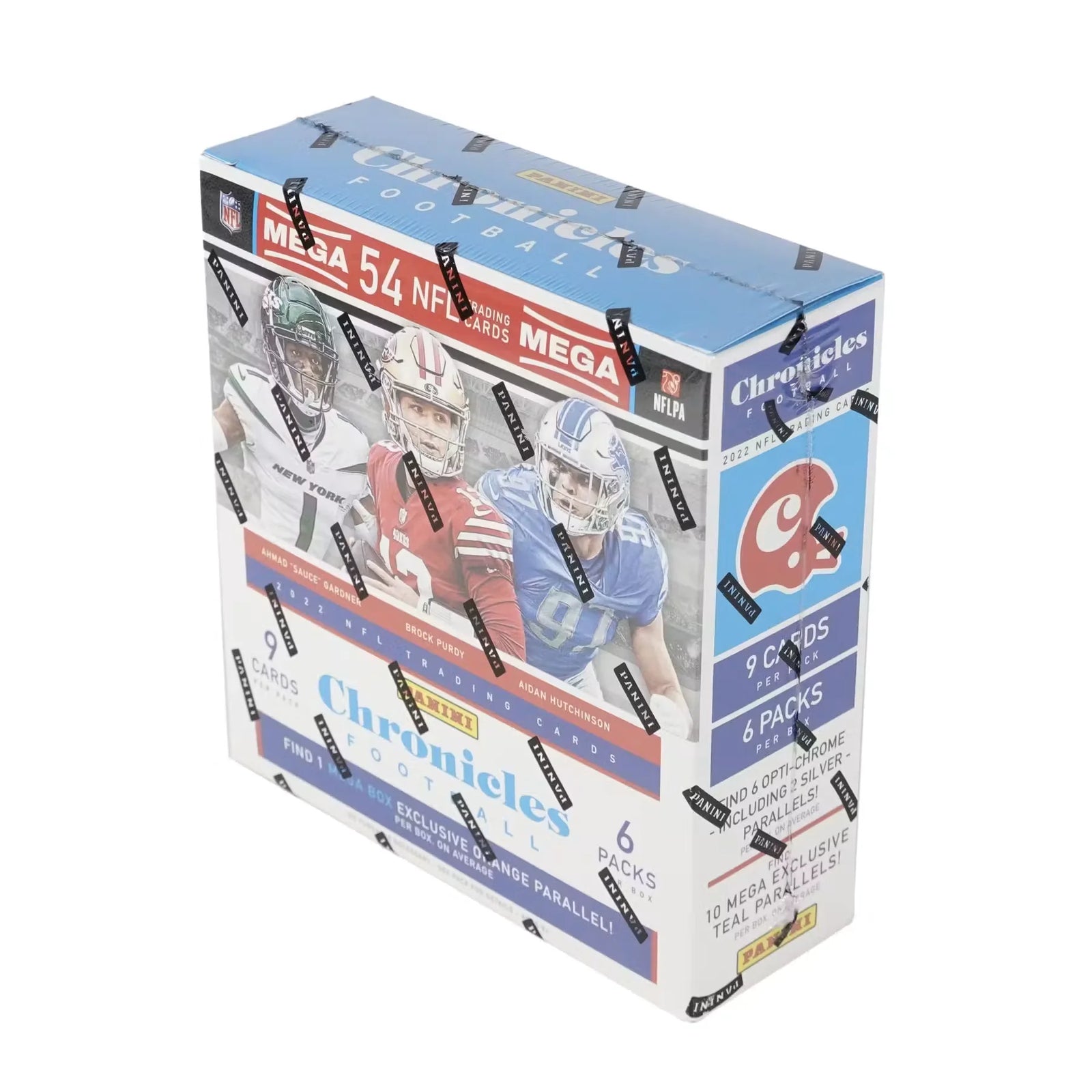 2022 Panini Chronicles Football Mega Hobby Box | Orange Parallels (Ships Sealed Only)