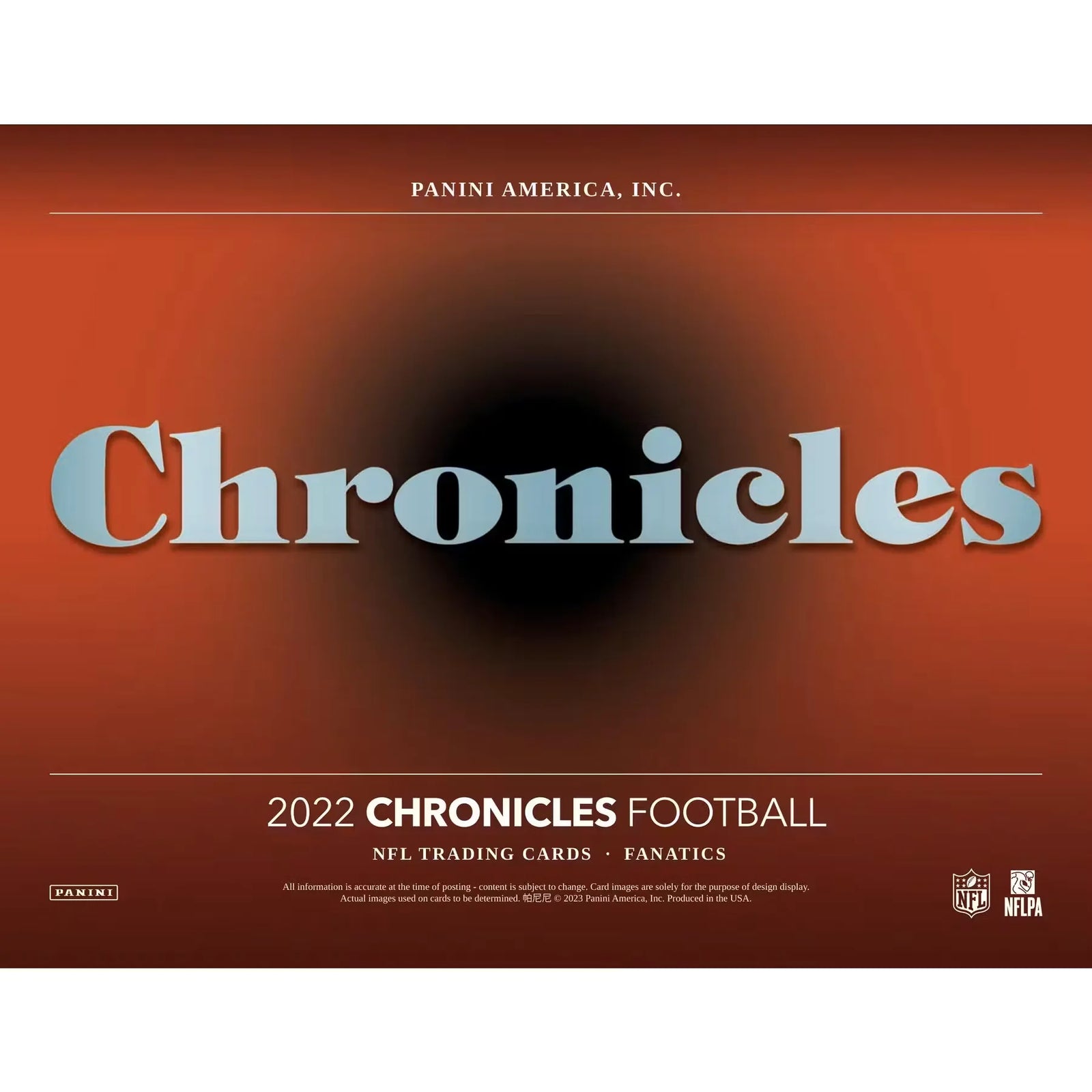 2022 Panini Chronicles Football Mega Hobby Box | Orange Parallels (Ships Sealed Only)