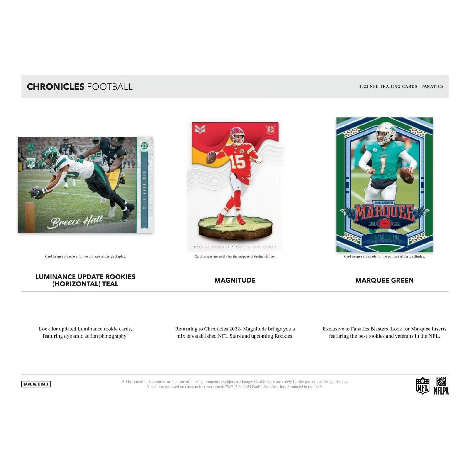 2022 Panini Chronicles Football Mega Hobby Box | Orange Parallels (Ships Sealed Only)