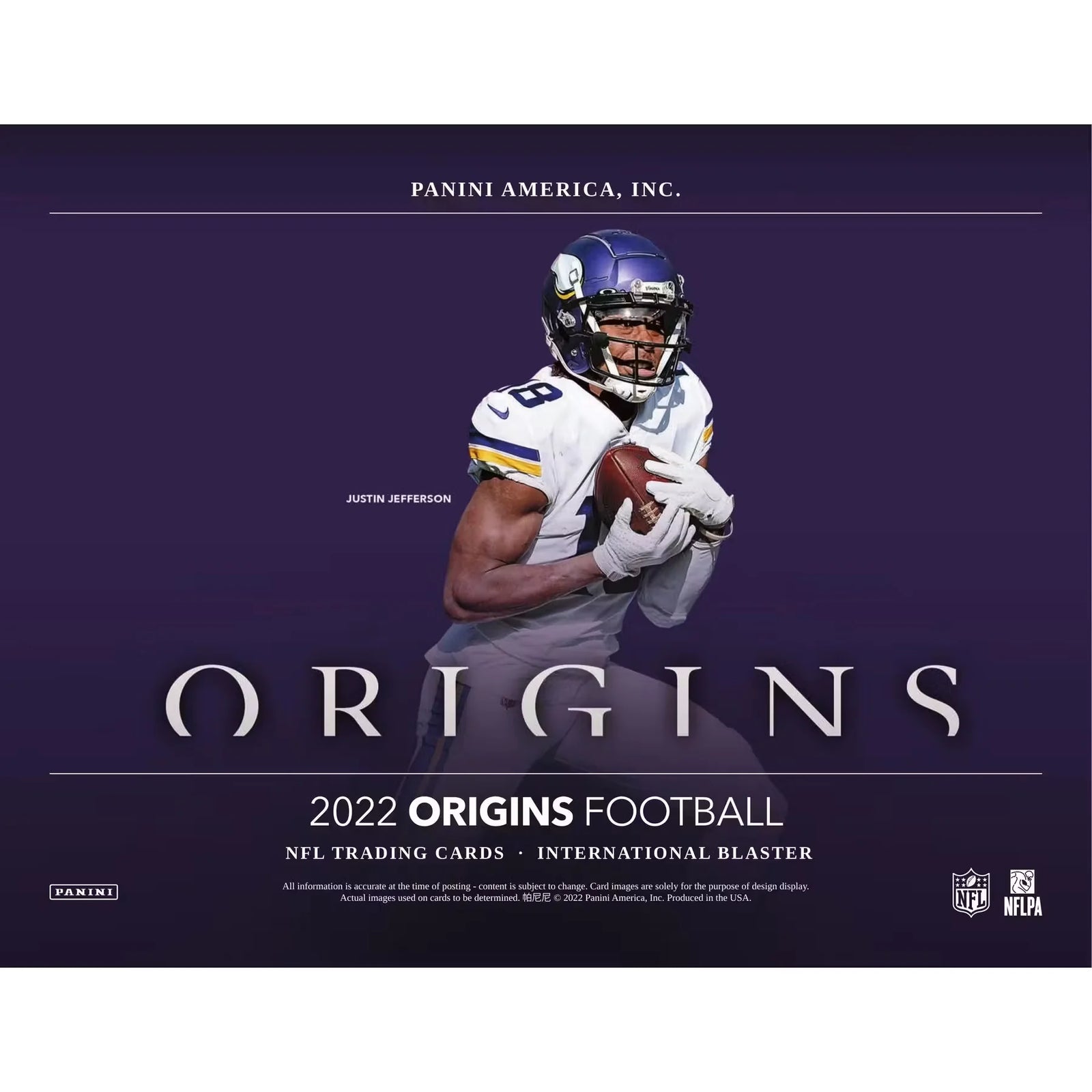 2022 Panini Origins Football International Blaster Box (Ships Sealed Only)