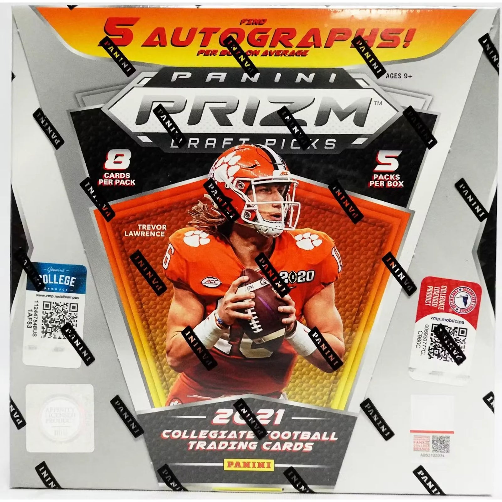2021 Panini Prizm Draft Picks Football Hobby Box (Ships Sealed Only) - D