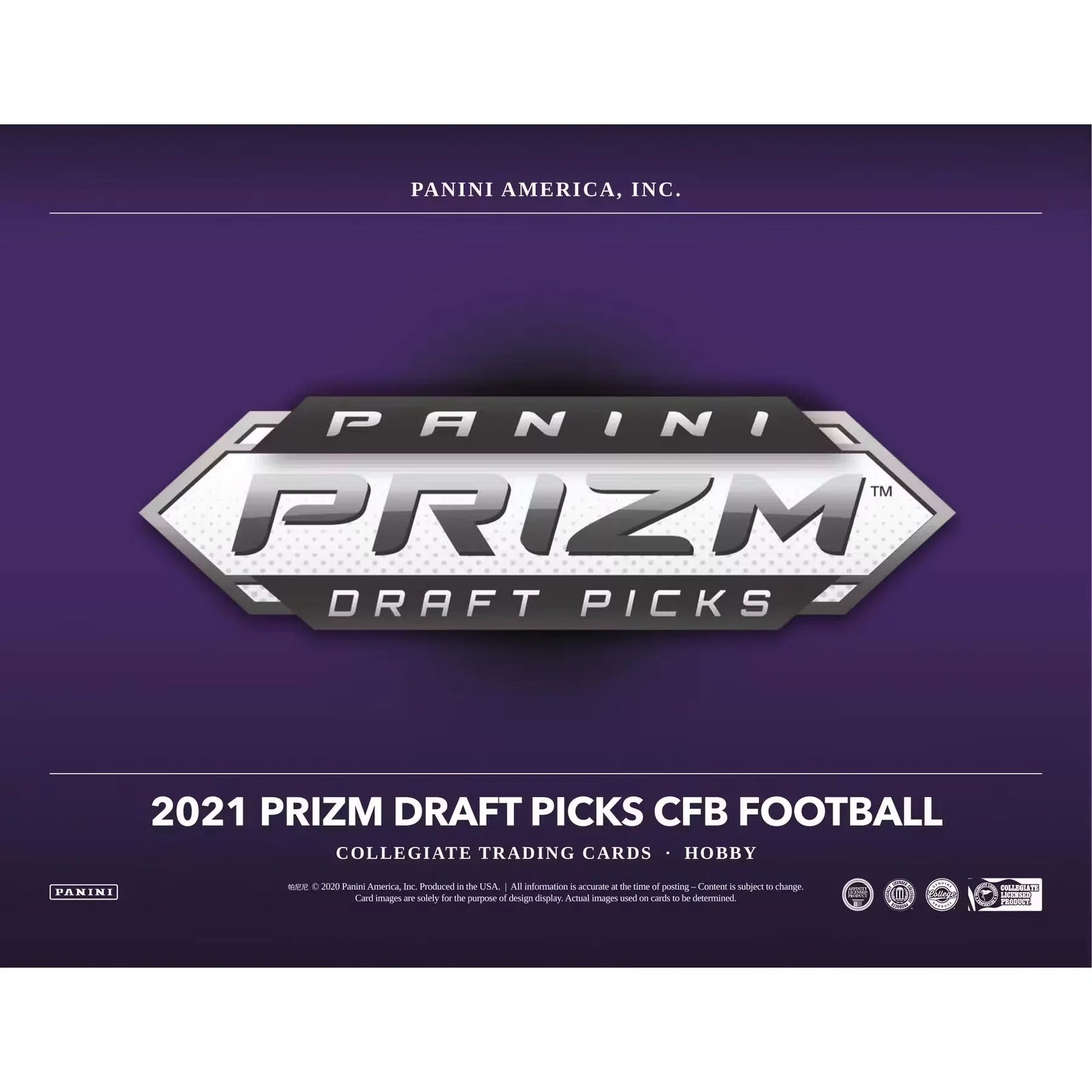 2021 Panini Prizm Draft Picks Football Hobby Box (Ships Sealed Only) - D