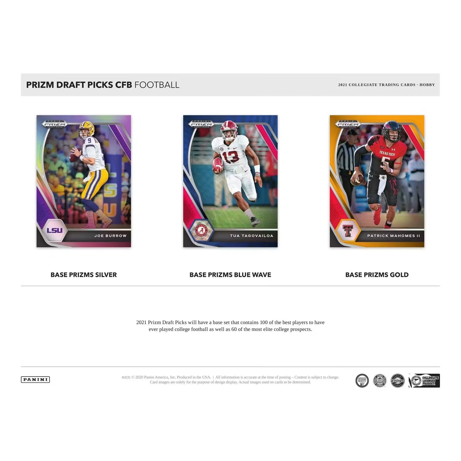 2021 Panini Prizm Draft Picks Football Hobby Box (Ships Sealed Only) - D