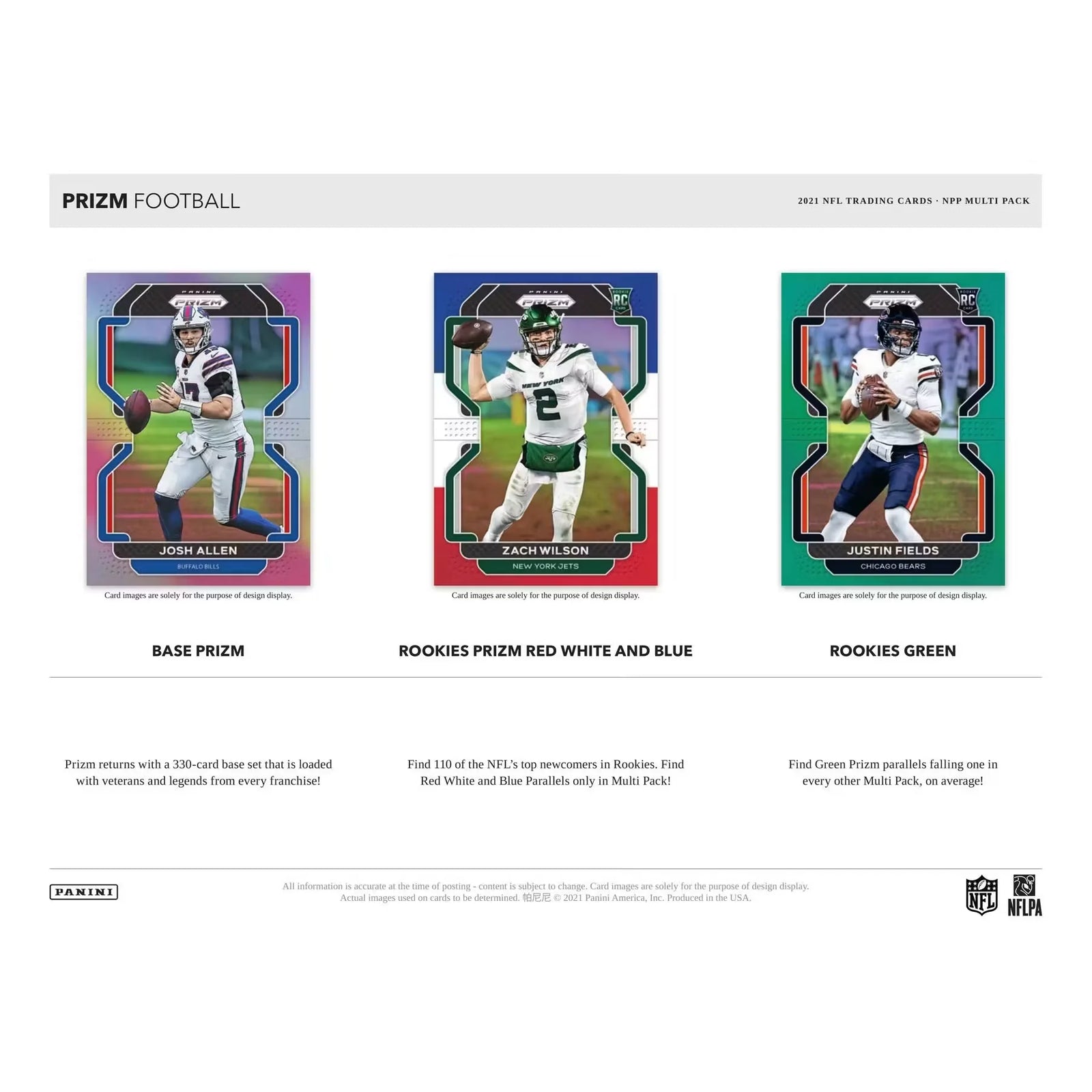 2021 Panini Prizm Football Cello Multi Fat Pack 12-Pack Box (Ships Sealed Only)