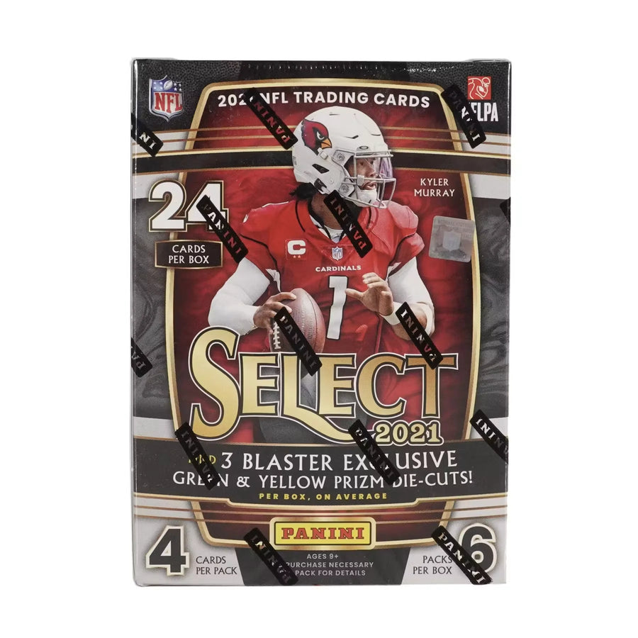 2021 Panini Select Football Blaster Box | Green & Yellow Prizms (Ships Sealed Only)