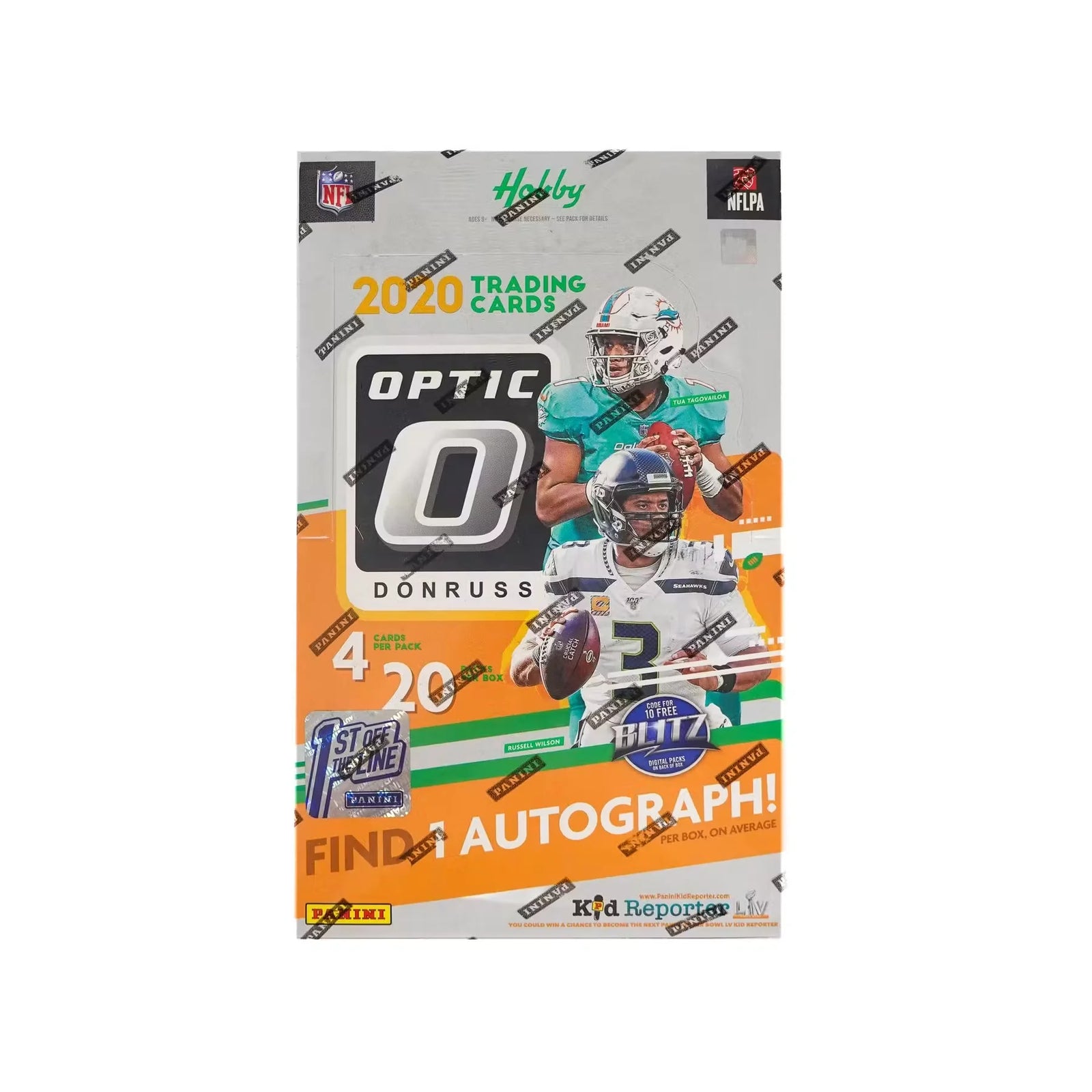 2020 Panini Donruss Optic Football 1st Off The Line FOTL Hobby Box (Ships Sealed Only) - D