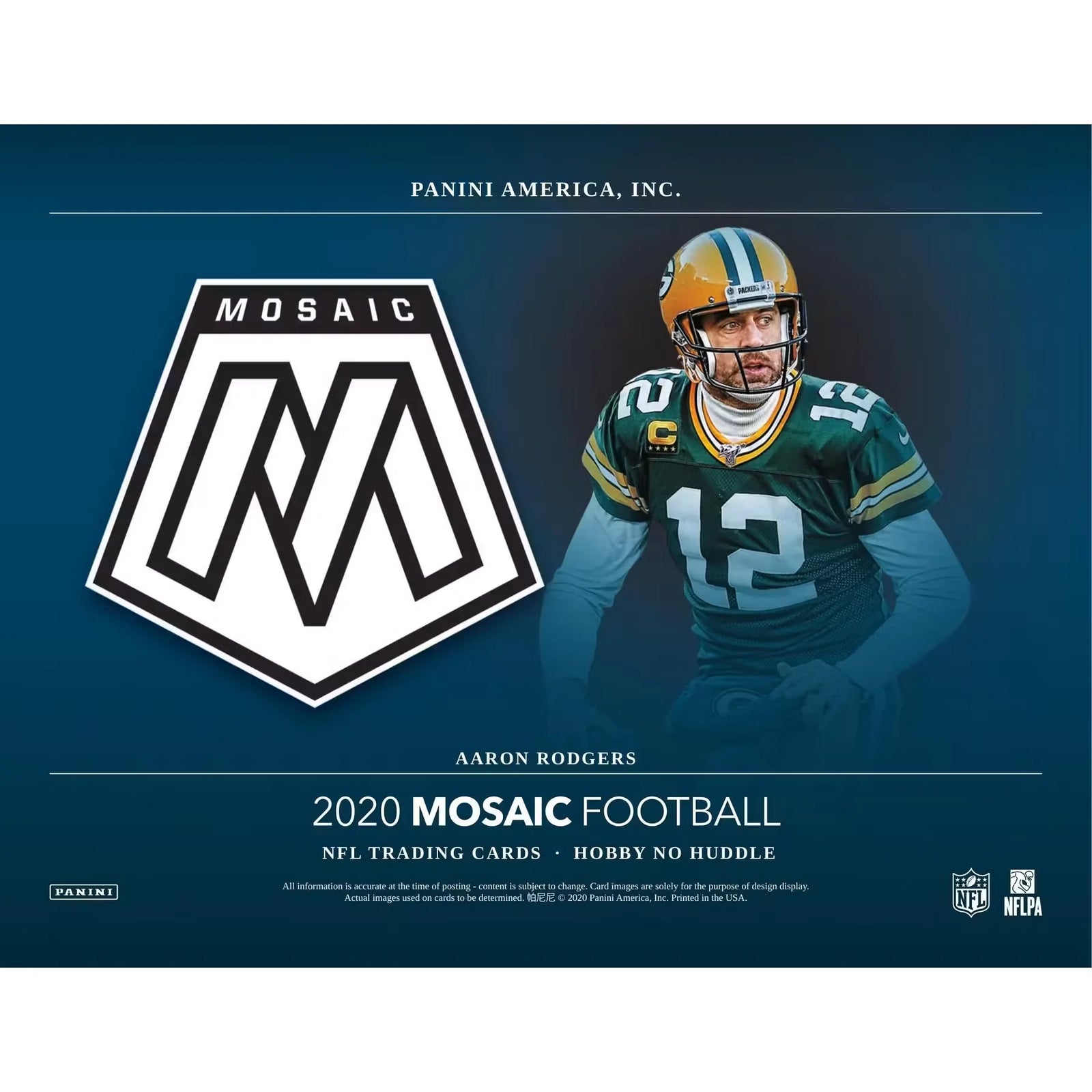 2020 Panini Mosaic No Huddle Football Hobby Box (Ships Sealed Only) - D