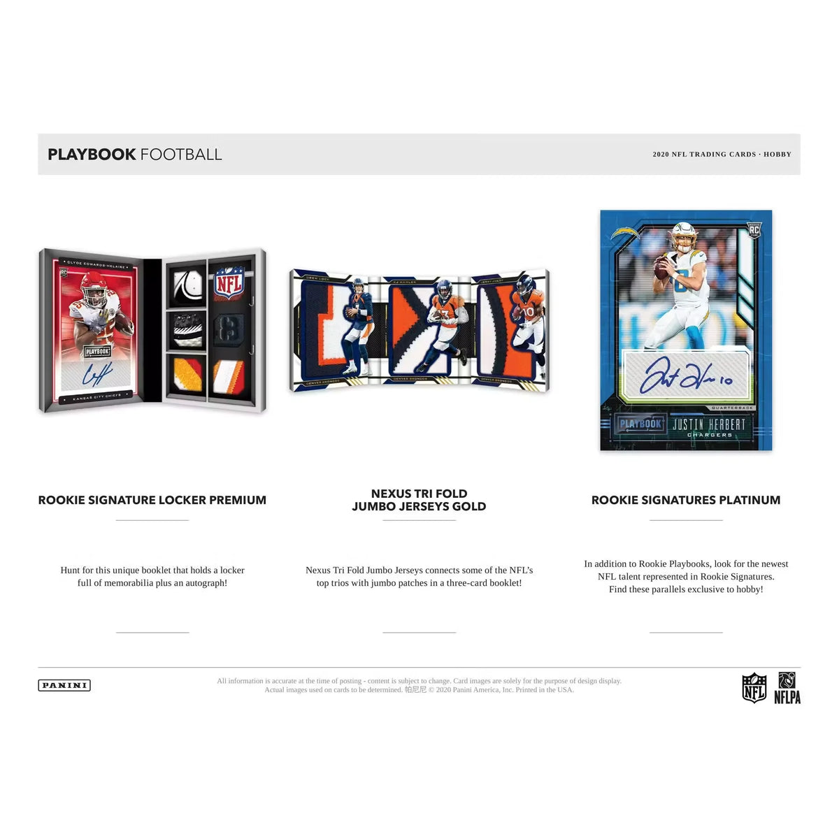 2020 Panini Playbook Football Hobby Box - D | P2065570