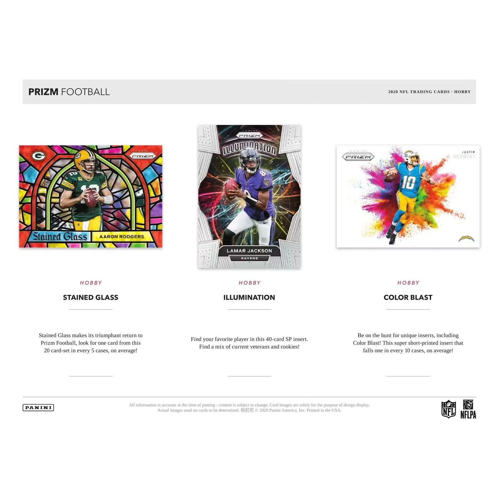 2020 Panini Prizm Football Hobby Box | Joe Burrow Rookie (Ships Sealed Only)