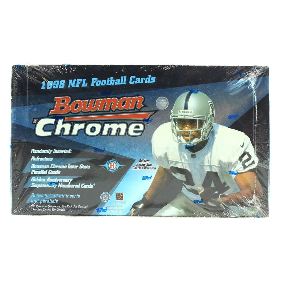 1998 Bowman Chrome Football Hobby Box (Ships Sealed Only)
