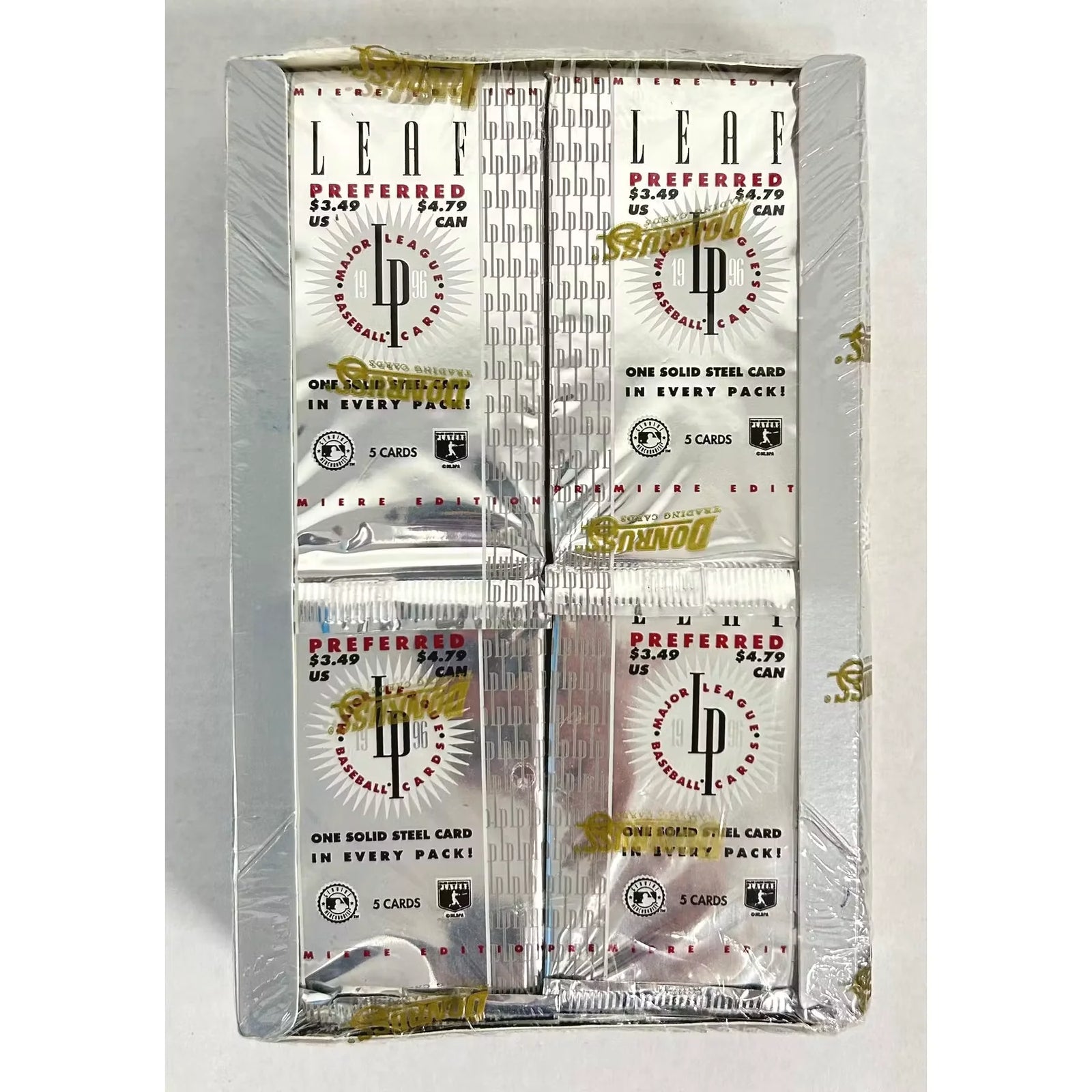 1996 Leaf Preferred Baseball Retail Box (Ships Sealed Only)