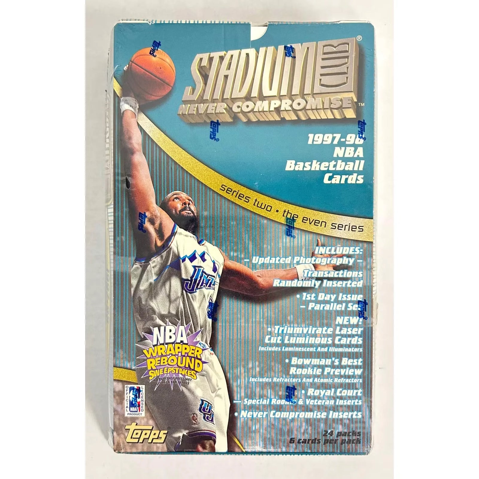 1997-98 Topps Stadium Club Series 2 Basketball Retail Box (Ships Sealed Only)