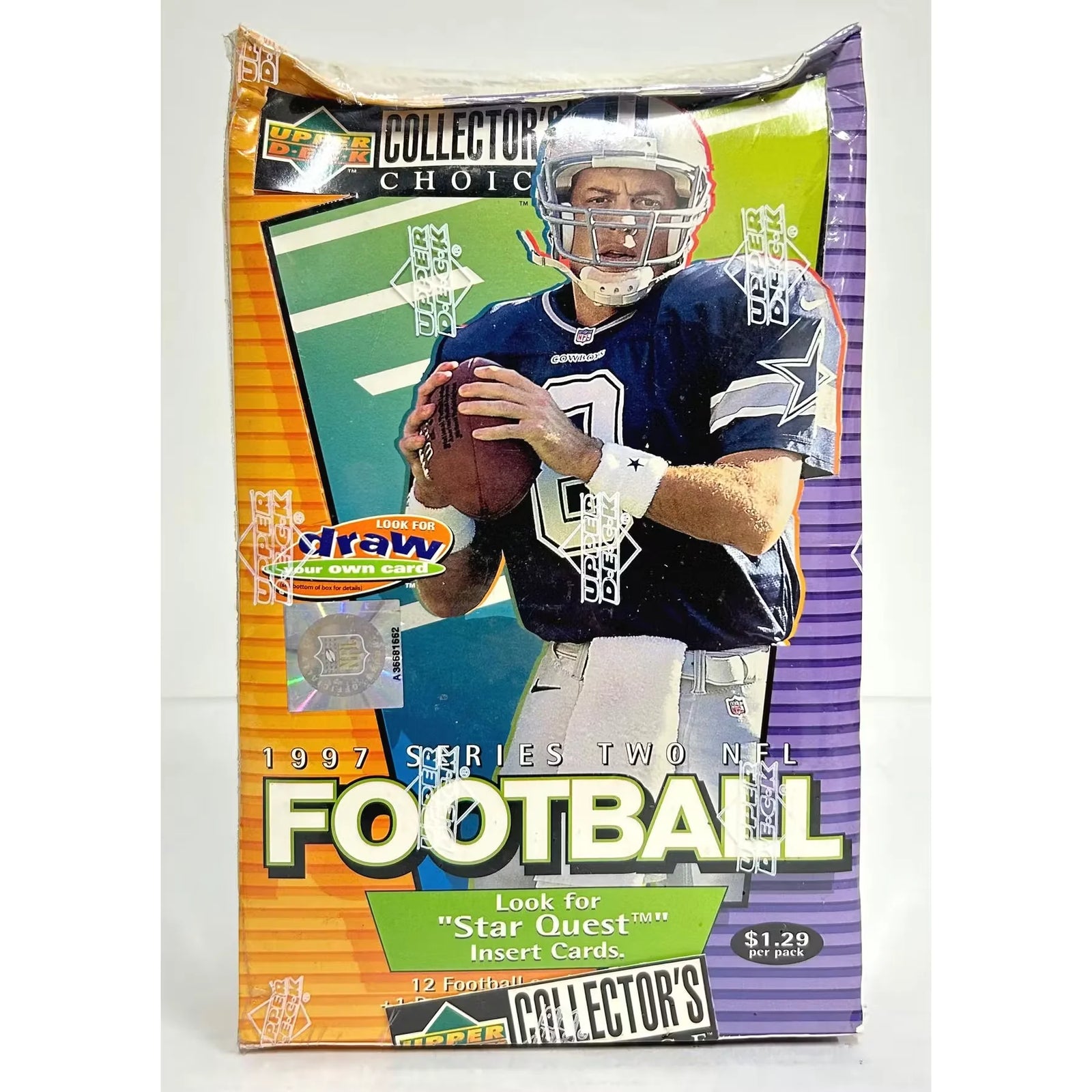 1997 Upper Deck Collector's Choice Series 2 Football Box | Damaged (Ships Sealed Only)