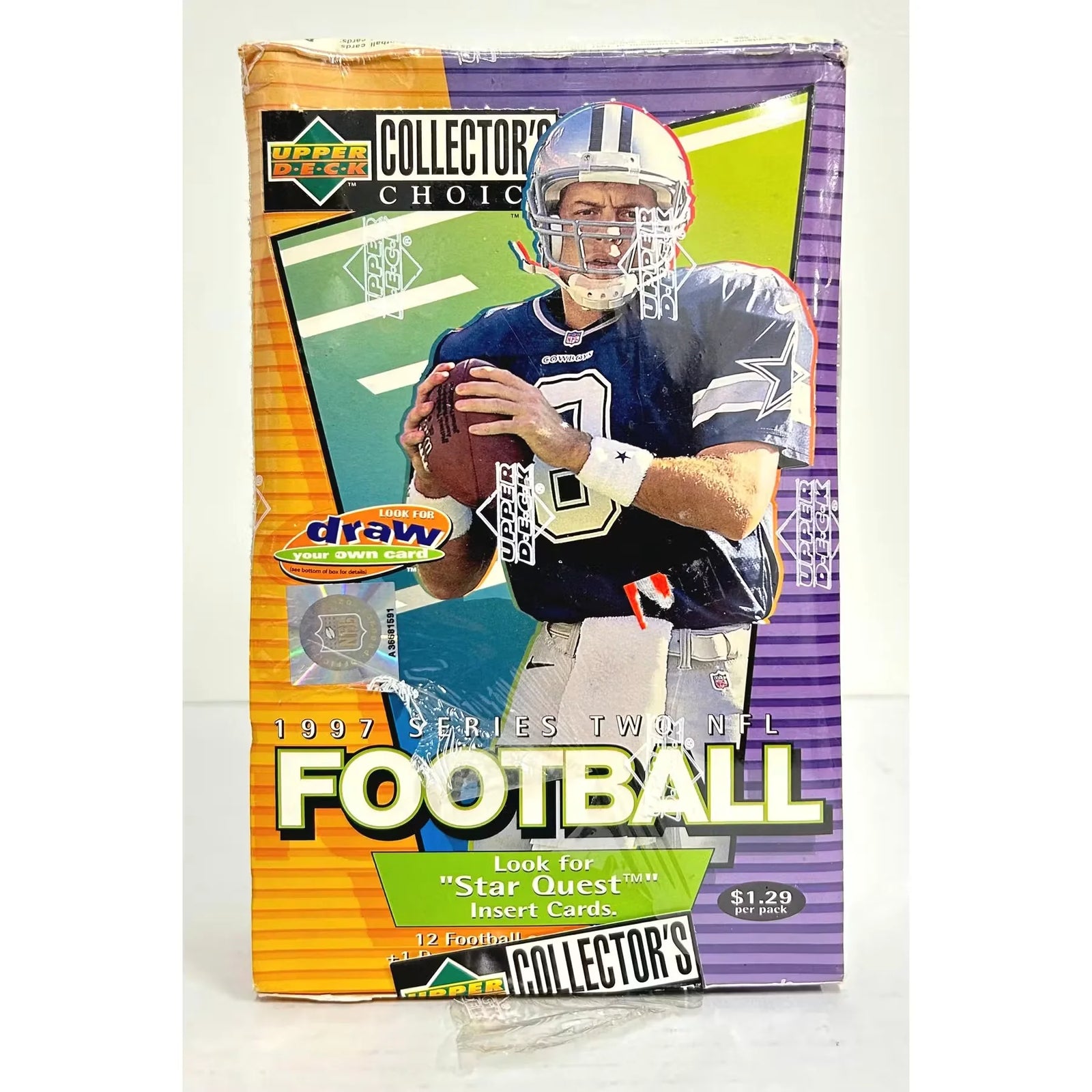 1997 Upper Deck Collector's Choice Series 2 Football Box | Torn Cello (Ships Sealed Only)