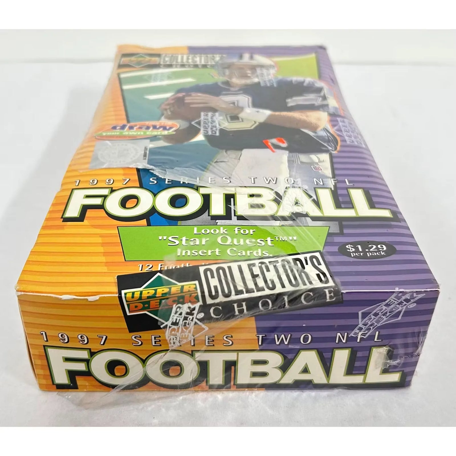 1997 Upper Deck Collector's Choice Series 2 Football Box | Torn Cello (Ships Sealed Only)