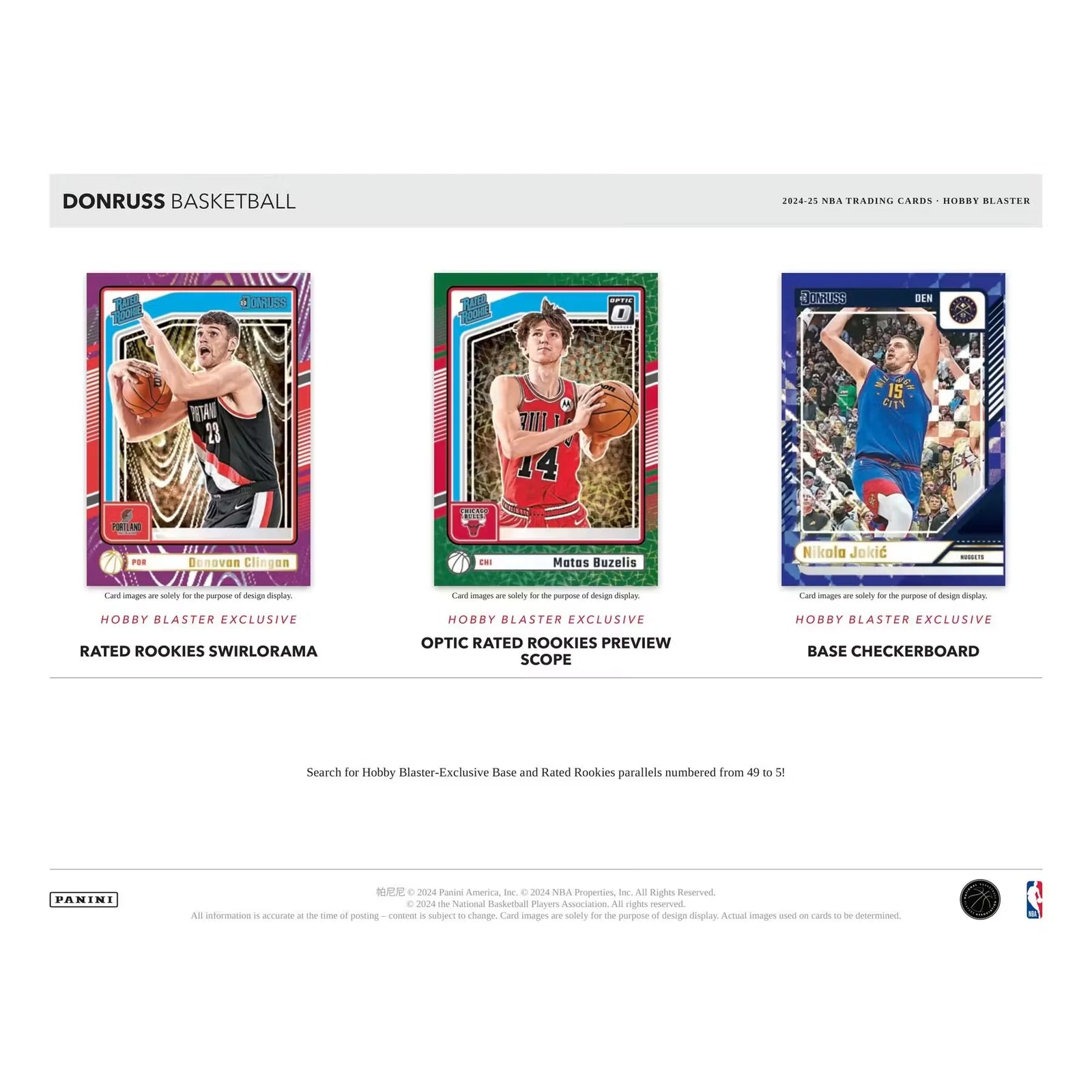 2024-25 Panini Donruss Basketball Blaster Hobby Box (Ships Sealed Only) - D