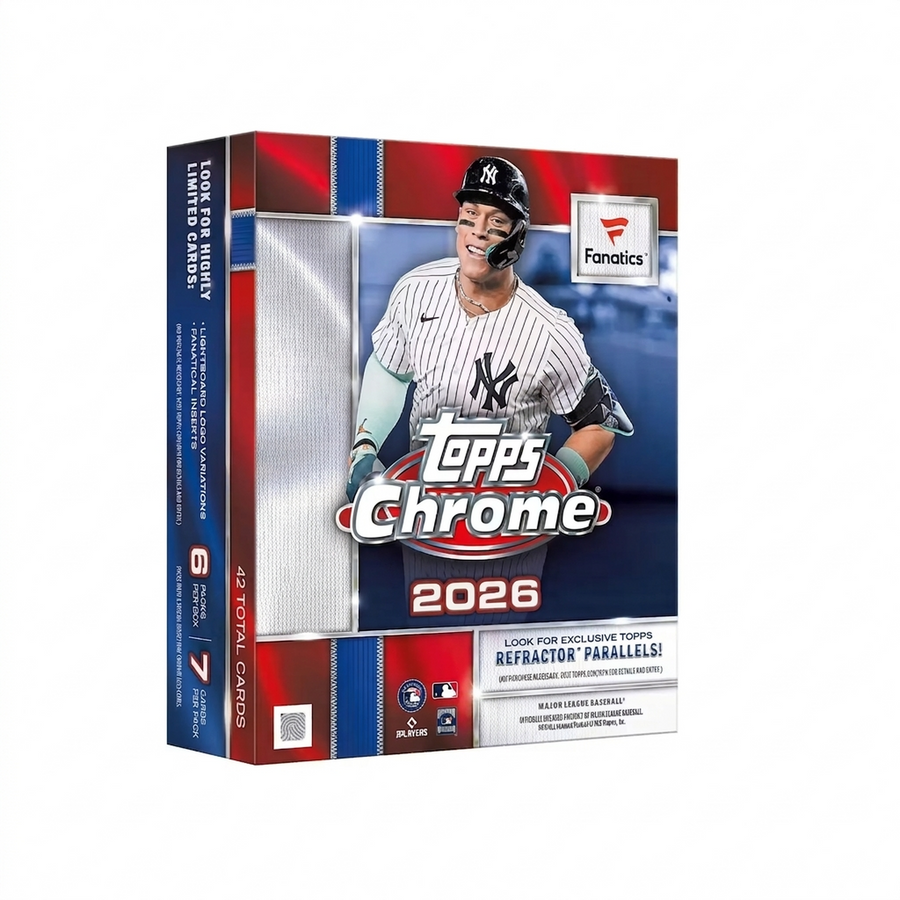 2026 Topps Chrome Baseball Exclusive Mega Box (Ships Sealed Only)