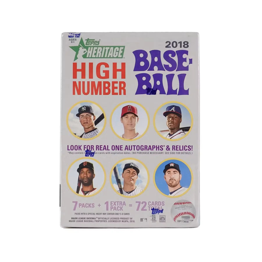 2018 Topps Heritage High Number Baseball Blaster Box (Ships Sealed Only)