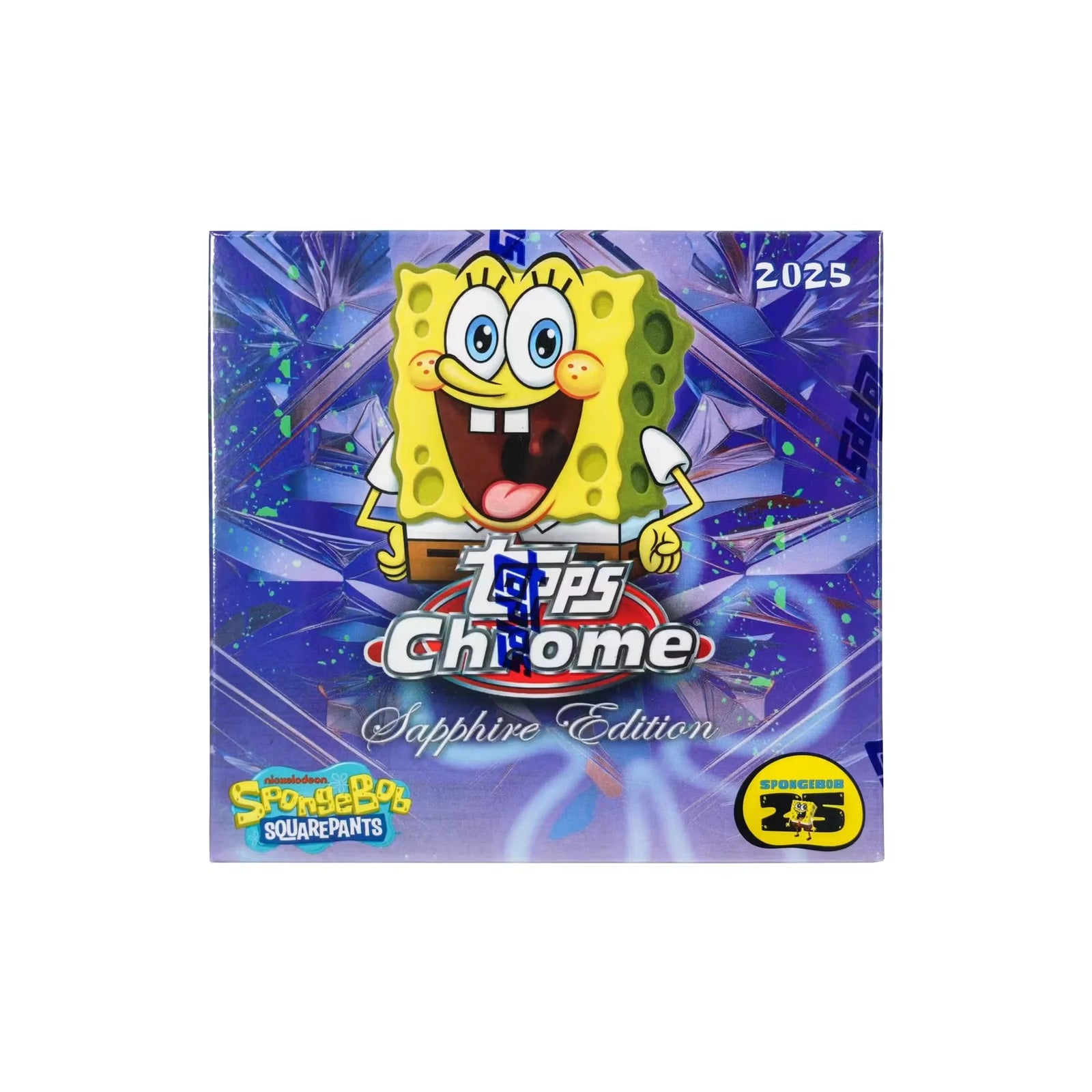 2025 Topps Chrome SpongeBob SquarePants Sapphire Hobby Box (Ships Sealed Only)