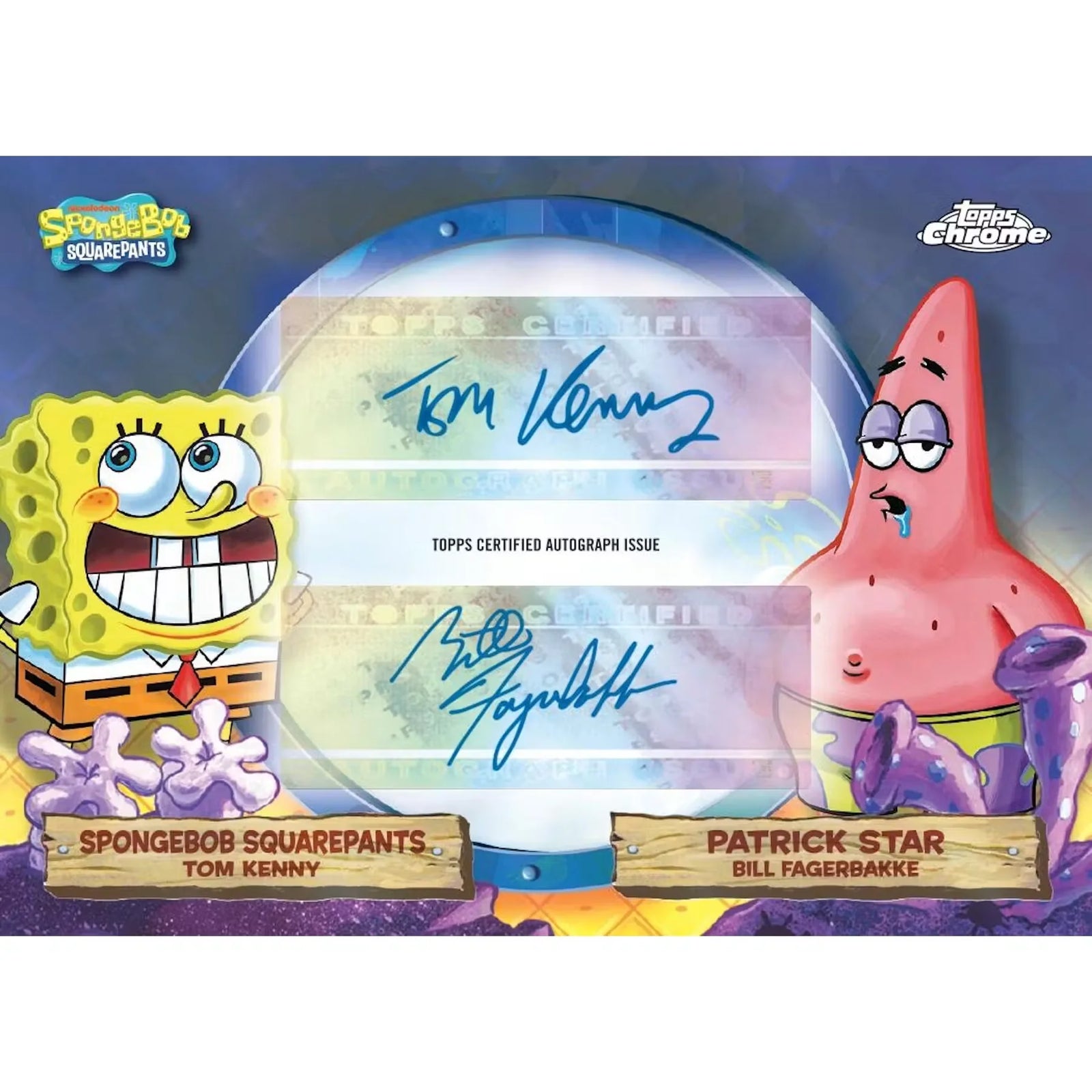 2025 Topps Chrome SpongeBob SquarePants Sapphire Hobby Box (Ships Sealed Only)