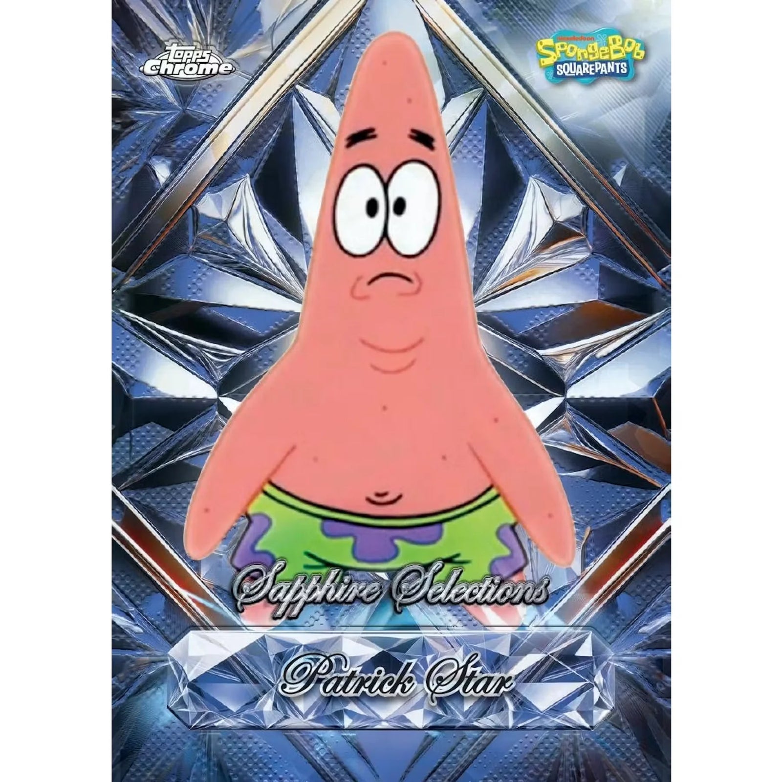 2025 Topps Chrome SpongeBob SquarePants Sapphire Hobby Box (Ships Sealed Only)