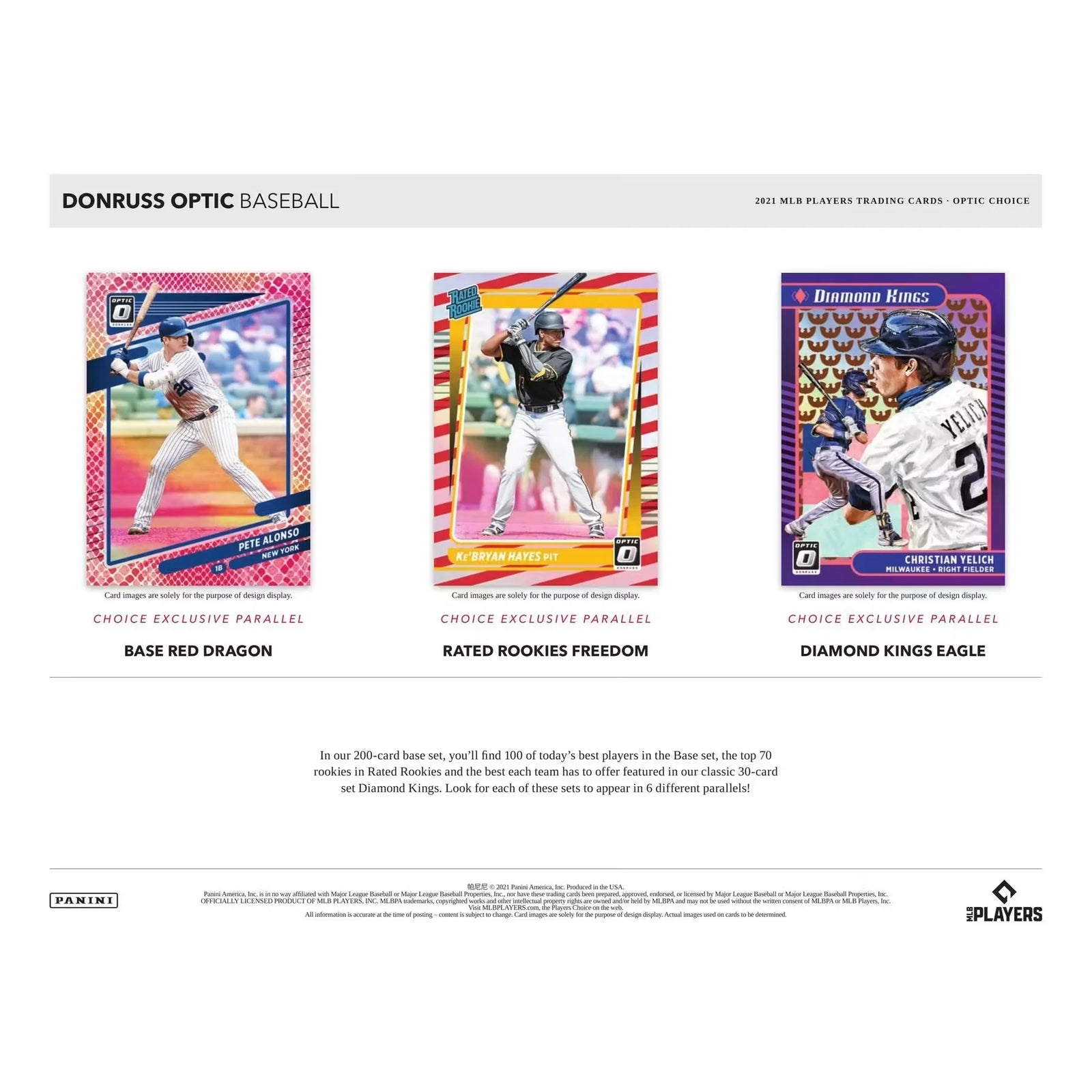 2021 Panini Donruss Optic Baseball Hobby Choice Box (Ships Sealed Only)