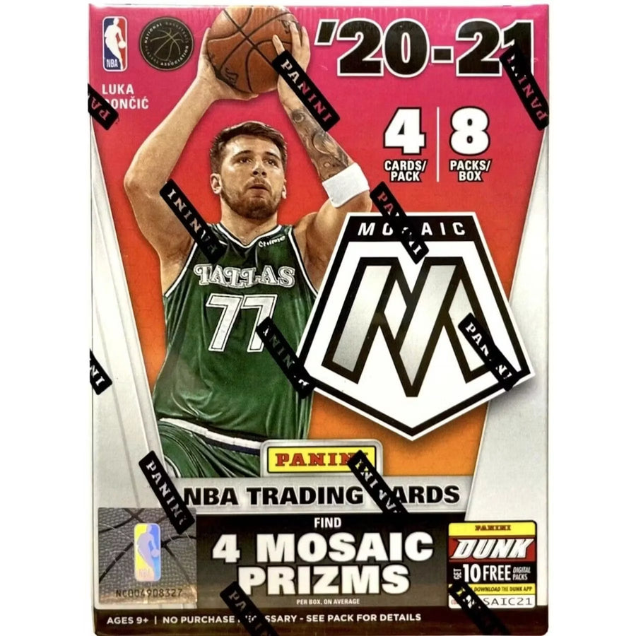 2020-21 Panini Mosaic Basketball Blaster Box (Orange Fluorescent Prizms!) (Ships Sealed Only) - D2