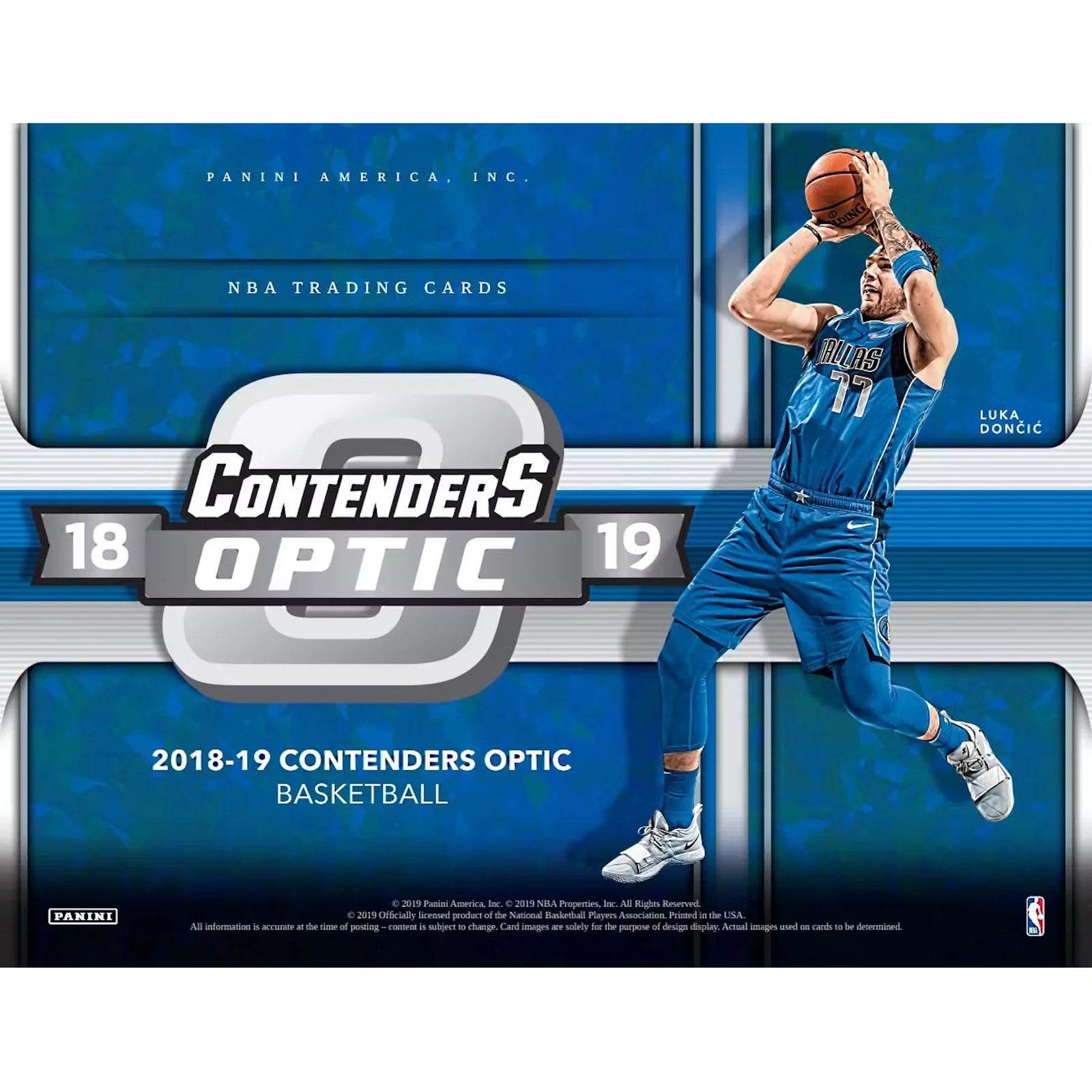 2018-19 Panini Contenders Optic Basketball Hobby Box (Ships Sealed Only) - D