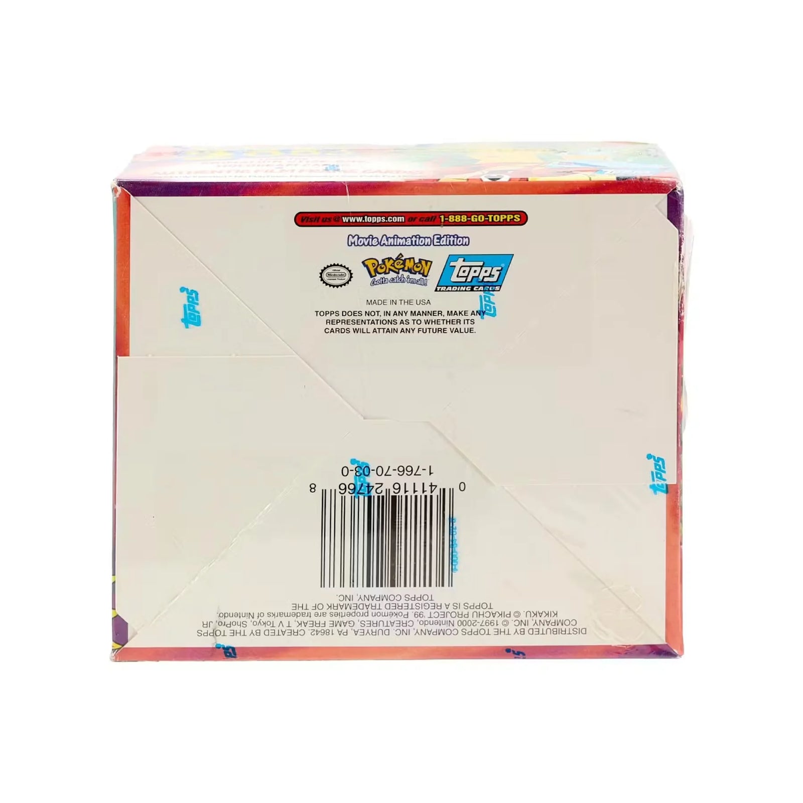 Pokemon The Movie 2000 Topps Trading Card Box | First Appearance Holos (Ships Sealed Only)