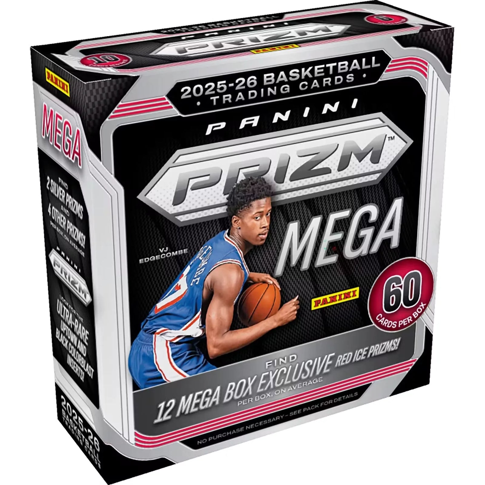 2025-26 Panini Prizm Basketball Mega Box | Red Ice Prizms (Ships Sealed Only)