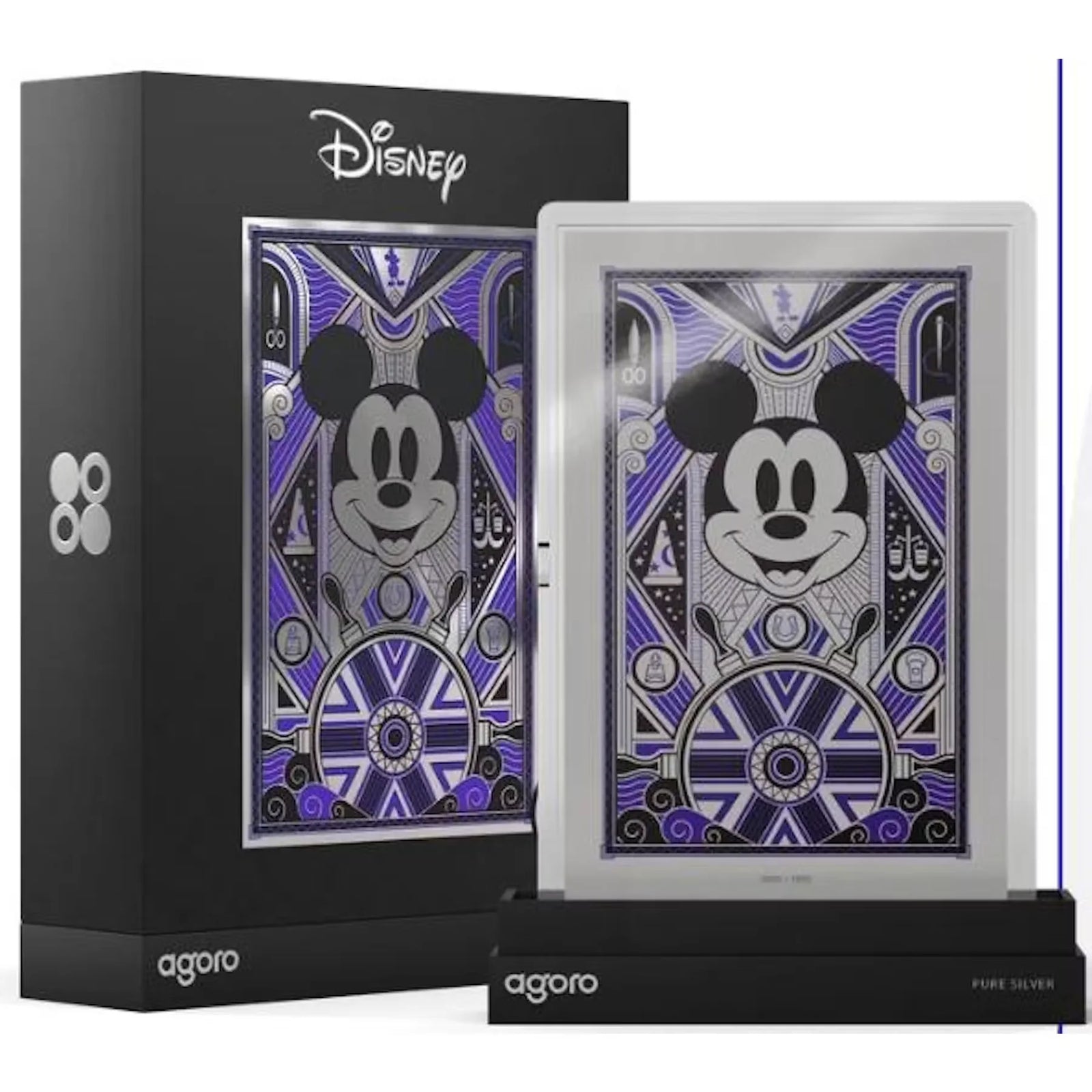2026 Agoro Mickey Mouse Art Deco Silver Coin | Blind Box (Ships Sealed Only)