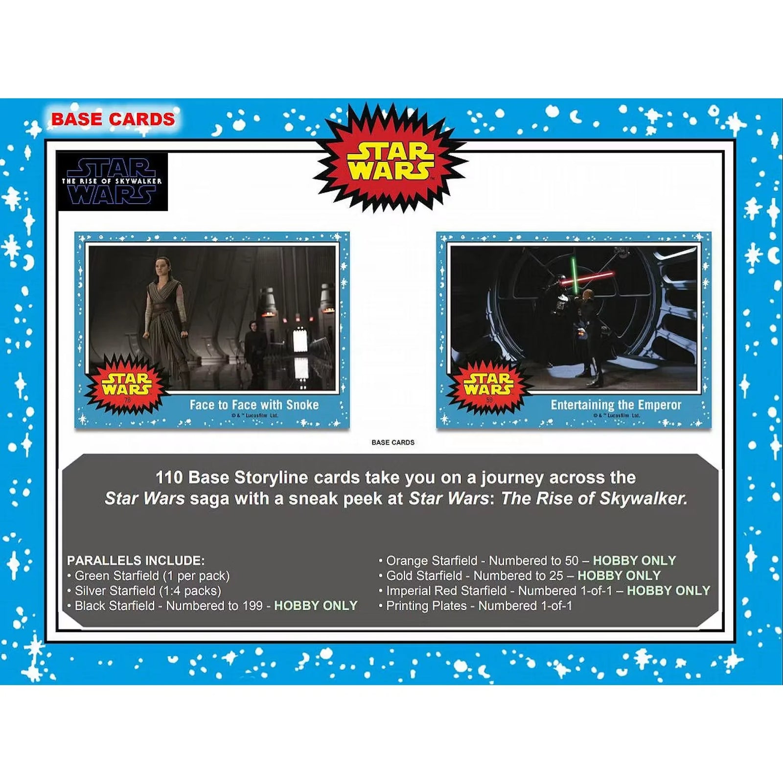 2019 Topps Star Wars Journey to the Rise of Skywalker Hobby Box (Ships Sealed Only)