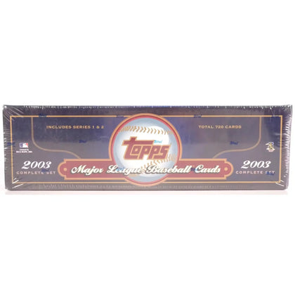 2003 Topps Baseball Retail Factory Set | Complete 720-Card Box (Ships Sealed Only)