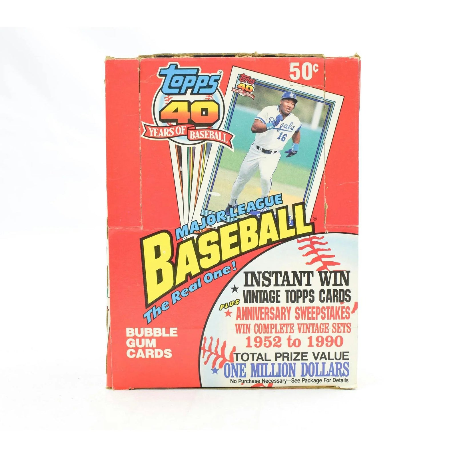 1991 Topps Baseball Wax Box | 36 Packs, 15 Cards Each (Ships Sealed Only)