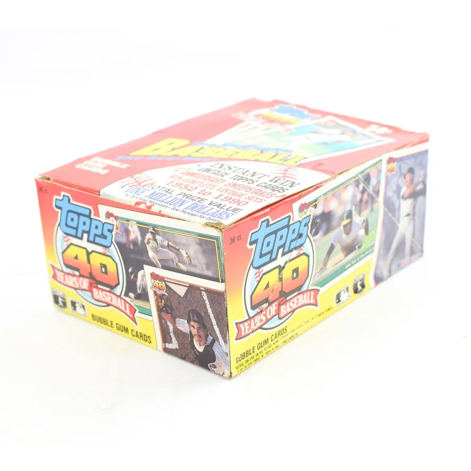 1991 Topps Baseball Wax Box | 36 Packs, 15 Cards Each (Ships Sealed Only)