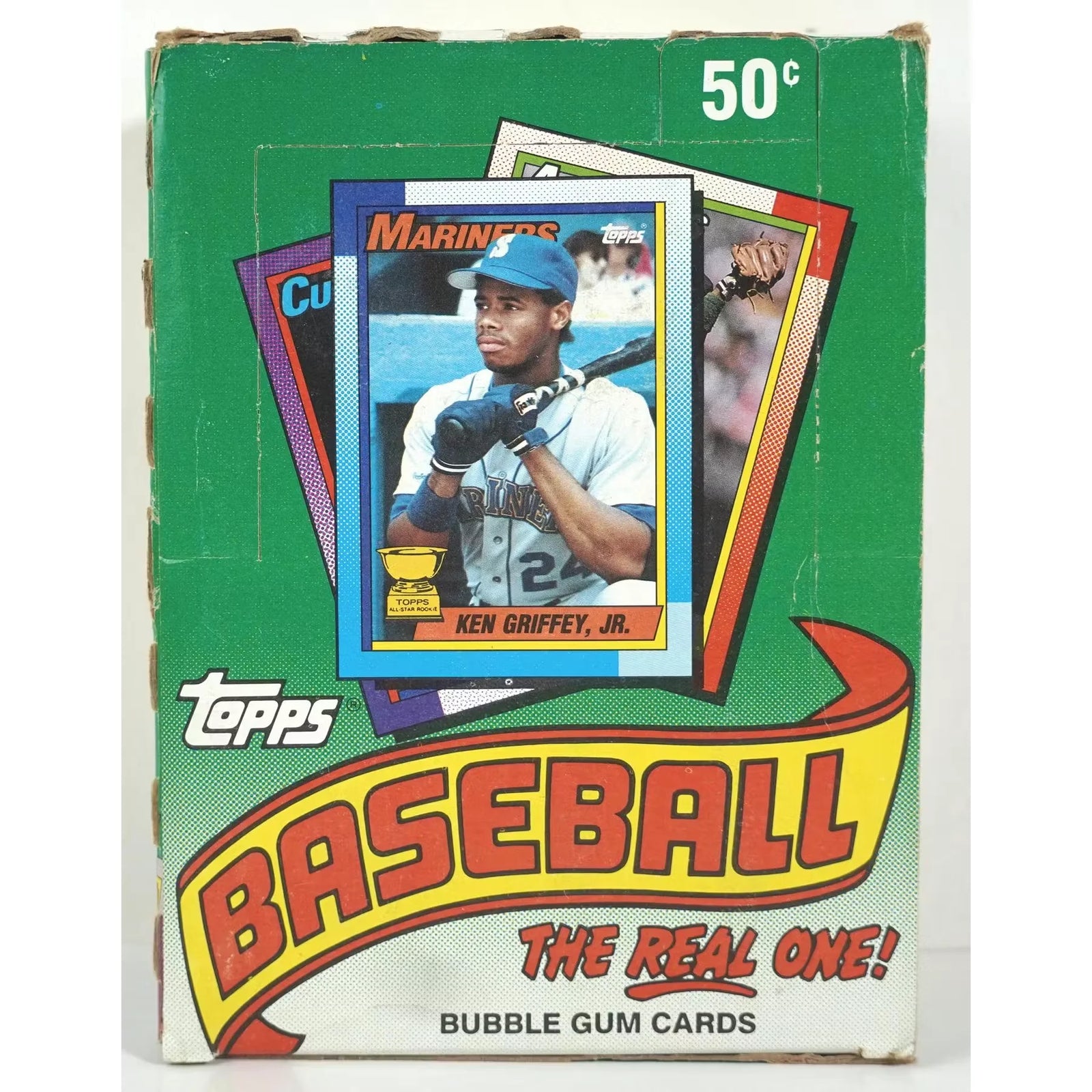 1990 Topps Baseball Wax Box | 36 Packs, 16 Cards Per Pack (Ships Sealed Only)