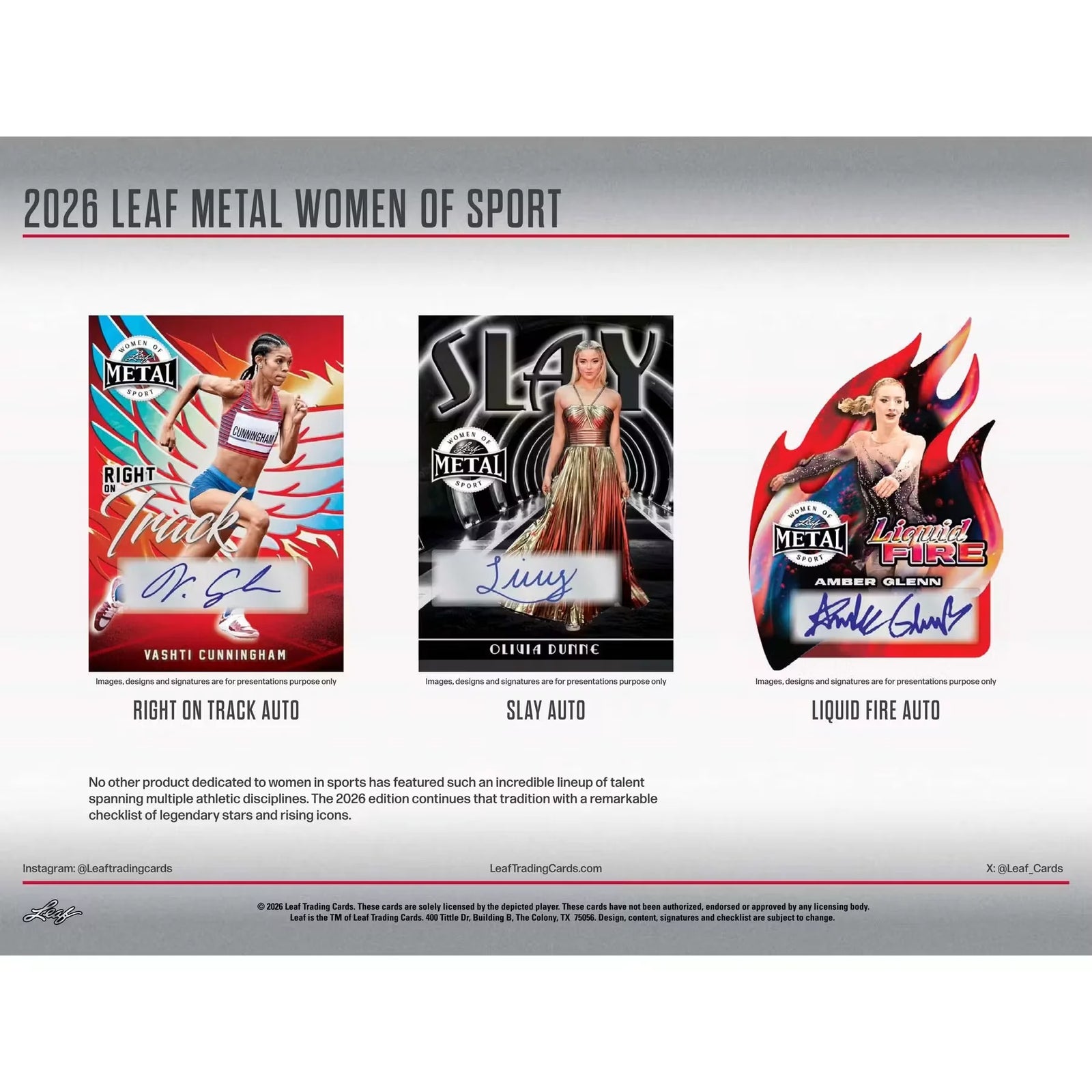 2026 Leaf Metal Women of Sport Hobby Box | Presell (Ships Sealed Only)